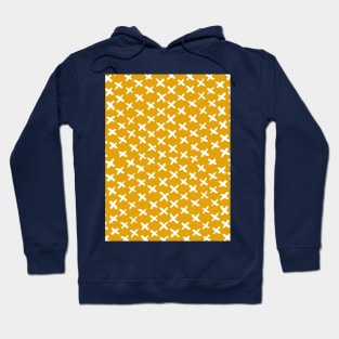 X stitches pattern - yellow ochre Hoodie